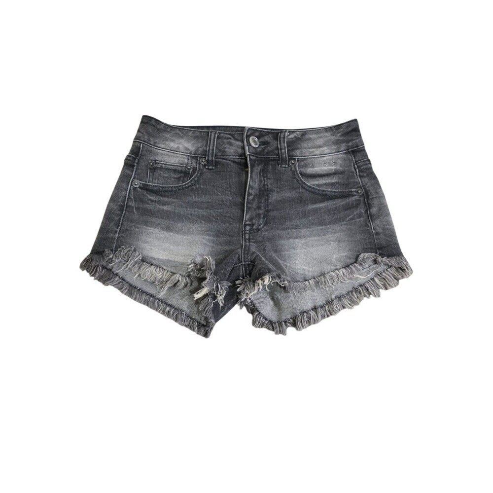 American Eagle Super Stretch Jean Shorts Size 2 Gray